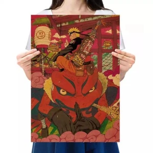 NEW Anime Ninja Manga Character Vintage Poster Kraft Paper Naruto 50x35cm - Picture 1 of 5
