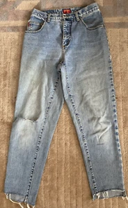 Esprit Vintage Jeans size 7 High Waisted Tapered Mom Medium Wash Denim 90s - Picture 1 of 7