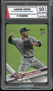 2017 Topps Update #US166 Aaron Judge Rookie Card Graded 10 MGS Gem MINT RC - Picture 1 of 2