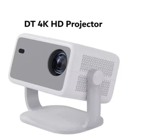DT 4K HD Projector 650 ANSI 1080P Auto Focus Wifi6 BT5.2 Portable-White - Picture 1 of 13