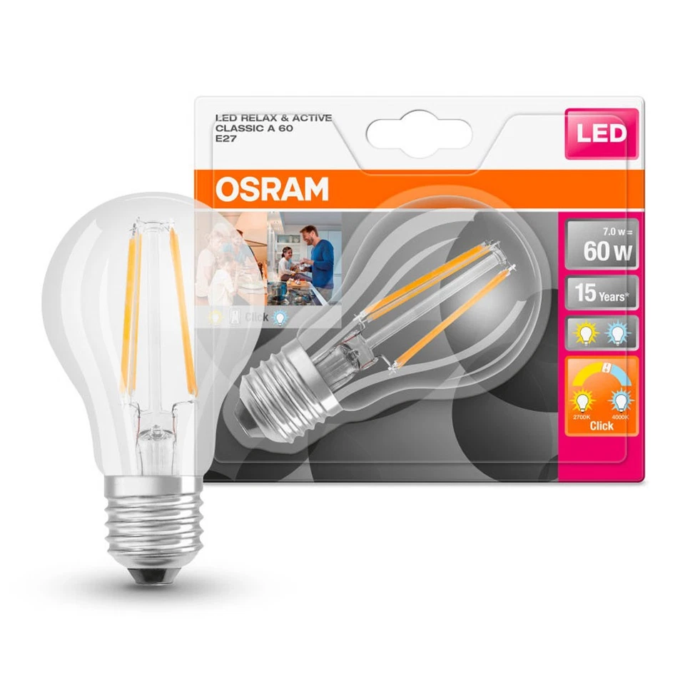 OSRAM LED Retrofit Star Classic A 60 Fil 7 W/2700 K E27