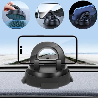 Car Dashboard Phone Tablet Holder 360°+20° Adjustable Mount for iPhone iPad GPS - Image 1 of 4