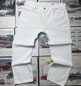 Polo Ralph Lauren Jeans Men’s 38x34 White Classic Fit Tapered Leg Cotton Relaxed - Picture 1 of 17