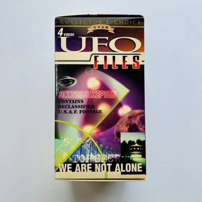 🌌 UFO Files VHS Collector’s Set (4 Tapes) - Declassified U.S.A.F. Footage VHTF - Image 1 of 3