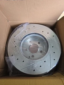 EBR860XPR Powerstop 2-Wheel Set Brake Discs Front RWD for MB Mercedes S Class - Picture 1 of 4