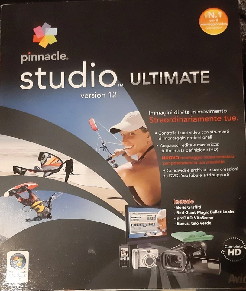 Pinnacle Studio Ultimate Version 12 Video Editing Home Movie Software - Immagine 1 di 1
