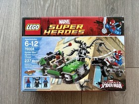 New Sealed LEGO Marvel Spider-Man Spider-Cycle Chase 76004, Ships Fast!