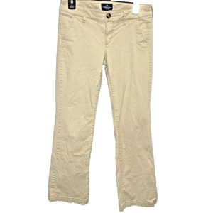 American Eagle Kick Boot Hose niedriger Bund Stretch Schlag Damengröße 4 kurz beige - Bild 1 von 10