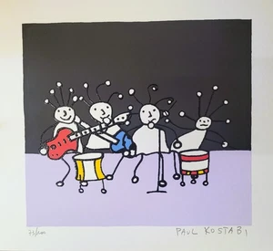 Paul Kostabi Serigrafia  Sprkl Band - Imagen 1 de 3