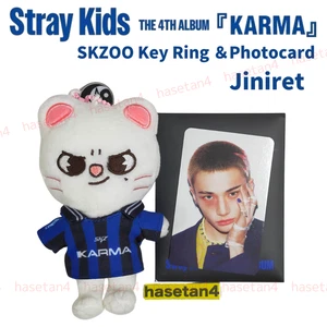 STRAY KIDS KARMA ALBUM SKZOO ver. KEYRING Jiniret with Hyunjin Photocard - Picture 1 of 3