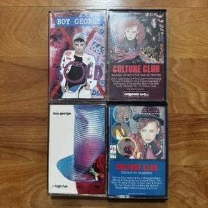 CULTURE CLUB Boy George Cassette Tape Lot - SOLD + 3 Others Tested Working Vtg - Picture 1 of 7