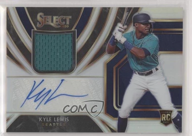 2020 Panini Select Rookie Jersey Auto Holo Prizm /99 Kyle Lewis #RJA-KL Auto RC - Image 1 of 2
