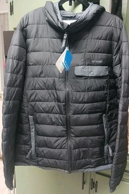 Columbia Powder Lite Mounttainside Full-Zip Jacket Men's Sz XL Black/gray New - Image 1 of 4