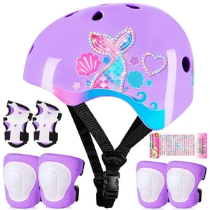 Toddler Bike Helmet Kids Helmet Knee Pads and Elbow Pads Set Adjustable Prote... - Picture 1 of 9