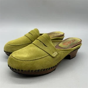 Michael Kors Earthy Green Wooden Clogs - Size 10 - Picture 1 of 10
