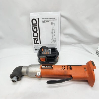 Ridgid R82233 12V Cordless Right Angle Impact Driver Drill 1/4" w/ Battery  - Image 1 of 4