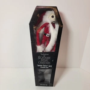 Vintage Nightmare Before Christmas Sandy Claws Jack Samt Weihnachtsmannanzug Poseable PA - Bild 1 von 6