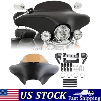 Parabrisas carenado delantero clásico para Harley Road King Softail Heritage Foto 1 de 4