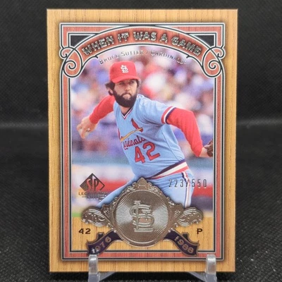 2006 SP Legendary Cuts #WG-BS Bruce Sutter When It Was A Game Silver #/550 - Image 1 of 2