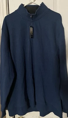 NWT Arrow Saranac Fleece Pullover Men Size Xl Classic Sift Touch Blue Quartz - Image 1 of 4