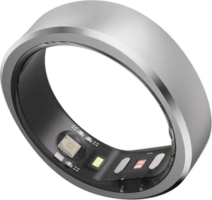 RingConn Gen 1 Smart Ring Activity Sleep Tracker Size 12 Silver - Picture 1 of 7