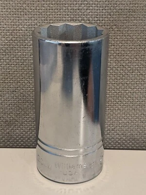 WILLIAMS SMD-1230 30 MM X 1/2 DRIVE DEEP SOCKET USA - Image 1 of 4