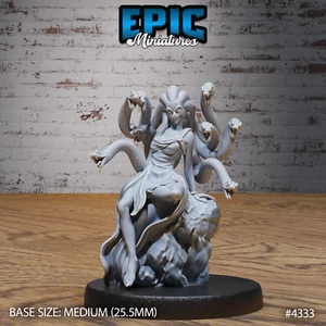 Medusa B | Epic Miniatures | RPG D&D Wargaming 3d Printed Miniature - Picture 1 of 2