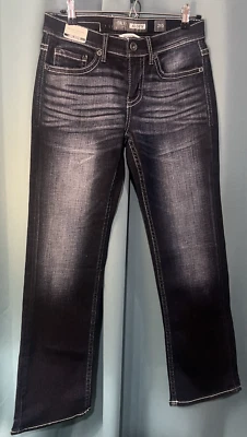 Новый с Ярлыками пряжка BKE джинсы 29с (29 x 30) синий джинсовой ткани Aiden бутлег усы темно стирка - Изображение 1 из 4