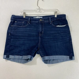 Levi's Women's Mid-Length Denim Mid-Stretch Short SZ 16 - Picture 1 of 8