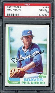 1982 Topps Baseball #185 Phil Niekro PSA 10