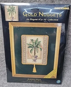 Dimensions Elegant Palm-8"X10"18 Count Aida- Counted Cross Stitch Kit -35061 New - Picture 1 of 2