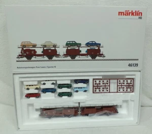 Marklin 46139 SPECIAAL Dubbelle autotransportwagenset Laaes met auto's kortkopp - Photo 1/11
