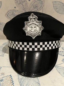 Costume malvagio cappello poliziotto adulto accessorio vestito fantasia - Foto 1 di 6