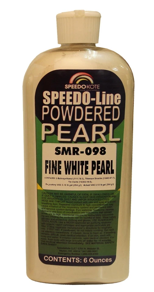 Fine White Pearl for automotive base coat , SMR-098, 6oz bottle Foto 1 de 1