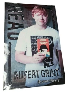 LEGGI Poster RUPERT GRINT American Library Assoc 34 x 22" Harry Potter Ron - Foto 1 di 6