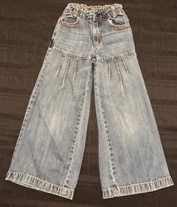 Vintage Rare Guess Jeans Girl Flare Leg Denim Size 6 - Picture 1 of 7