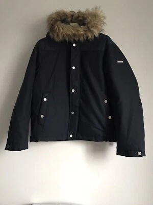 NWT $290 A/X ARMANI EXCHANGE DOWN HOODED PUFFER FAUX FUR MEN'S JACKET SZ XXL - Image 1 of 4
