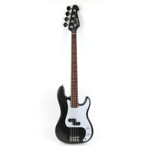 Four 4 String Electric Guitar Maple Neck P-Bass Rosewood Fretboard Black - Picture 1 of 7