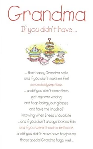 TARJETA DE CUMPLEAÑOS DE LA ABUELA - Tarjeta humorística de calidad si no la tenías......... - Imagen 1 de 3