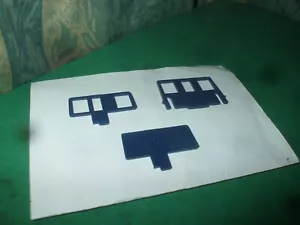 HORNBY CLASS 121 BUBBLECAR SET OF 3 BLUE PARTITIONS ONLY - Picture 1 of 1