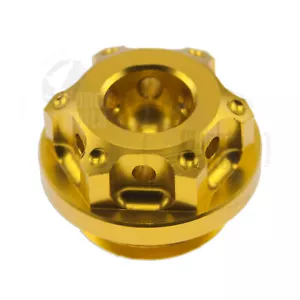 Gold CNC GP Engine Oil Cap For Yamaha YZF R6 R1 Top CNC Aluminum Filler Lid - Picture 1 of 3