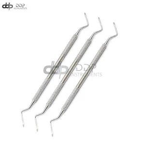 3 Pcs 2-3 Heidbrink Dental Root Tip Picks Surgical Elevator Instruments - Picture 1 of 3