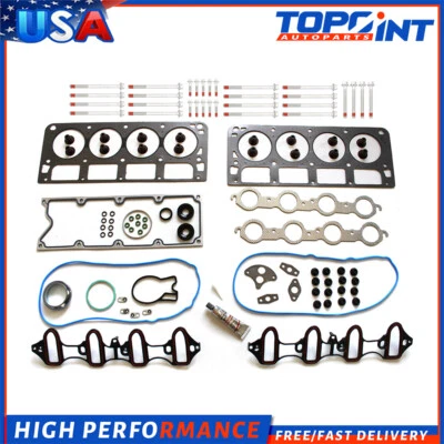 1999-2001 Compatível com GMC Sierra 1500 5.3L Conjunto de Junta de Cabeça e Kit de Parafusos de Cabeça - Imagem 1 de 4
