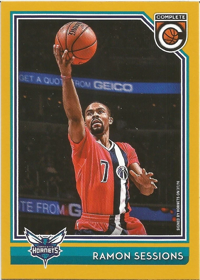 Tarjeta de baloncesto Ramon Sessions Panini completa dorada 2016/17 de la NBA #131 Foto 1 de 1