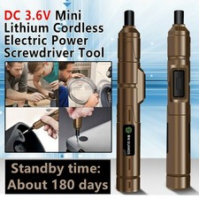 DC 3.6V Mini Lithium Cordless Electric Power Screwdriver Drill Tool USB Charger