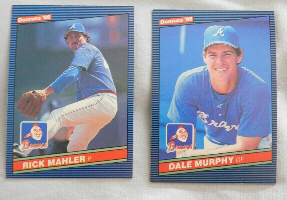 1986 Donruss Atlanta Braves Baseball Card Pick one - Image 1 of 1