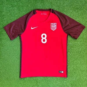 2017 Clint Dempsey Nike Team USA Red Alternate Third Soccer Jersey Size Medium - Picture 1 of 6