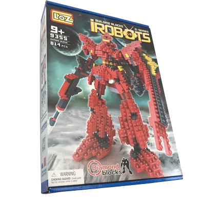 LOZ 814 pcs 3D iRobots Building Blocks Toy Ages 9+ D Series Diamond Blocks 9355 - Image 1 of 4