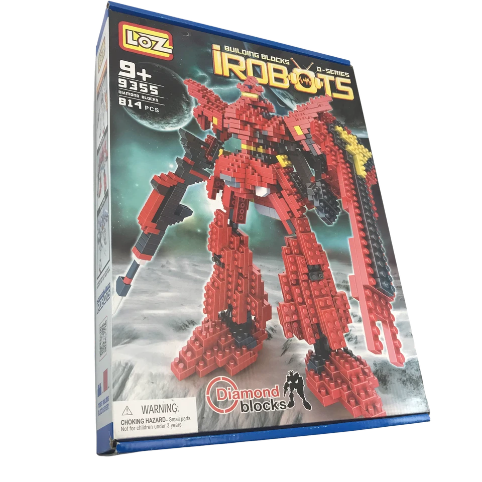 LOZ 814 pcs 3D iRobots Building Blocks Toy Ages 9+ D Series Diamond Blocks 9355 - Image 1 of 4