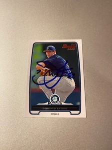 New York Mets DOMINIC LEONE Signed Bowman Card